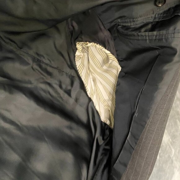 Brooks Brothers Mens Suit Jacket 48R Golden Fleece Hand-Tailored Pinstripe Gray - Picture 14 of 16